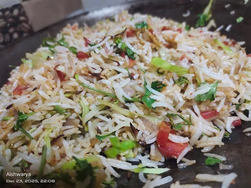 A colourful rice dish from Aishwarya’s kitchen